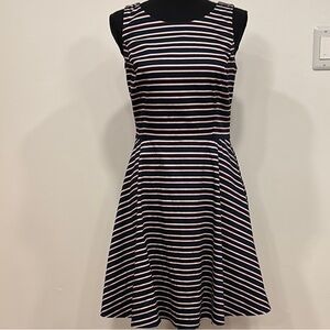 TOMMY HILFIGER striped skater flare dress 2 Independence Day red, white, blue!